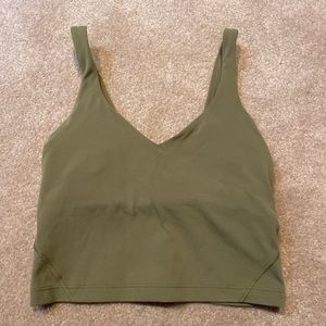 Lululemon | Green Align Tank Sports Bra Size 4